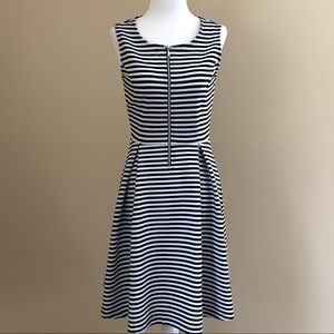 attention - Black and White Skater Dress XS